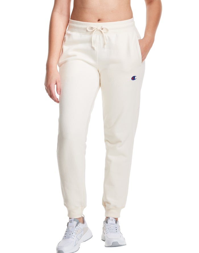 Champion Dame Joggingbukser Hvide - Reverse Weave - Danmark LDQ-029763